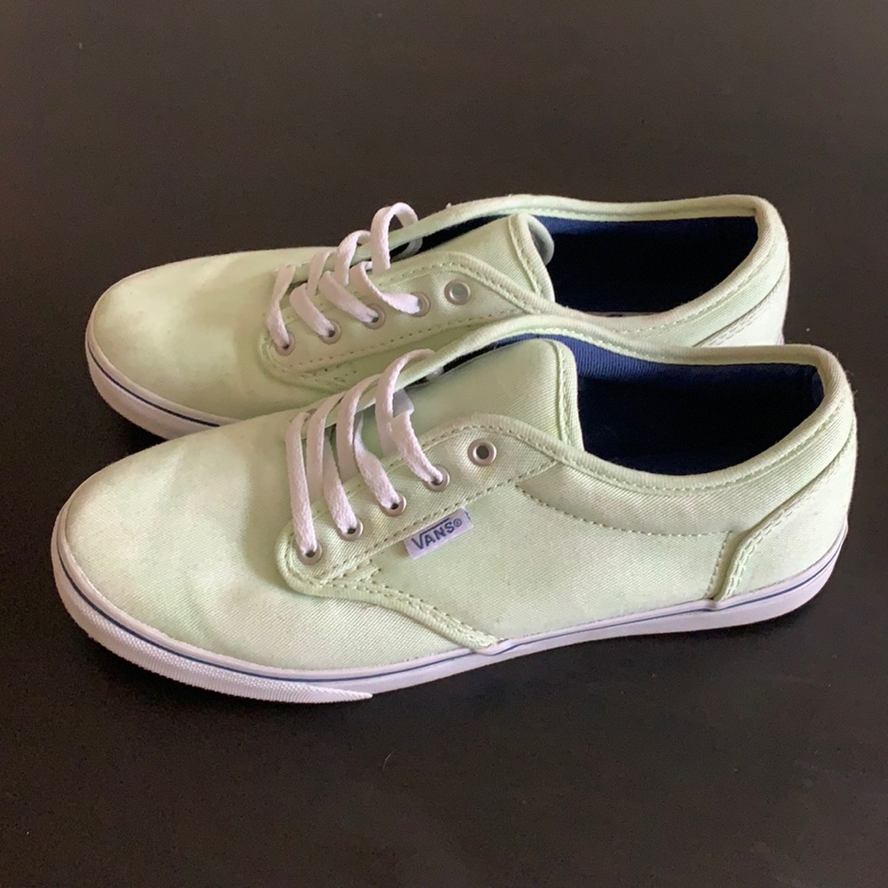 Vans mint green sneakers